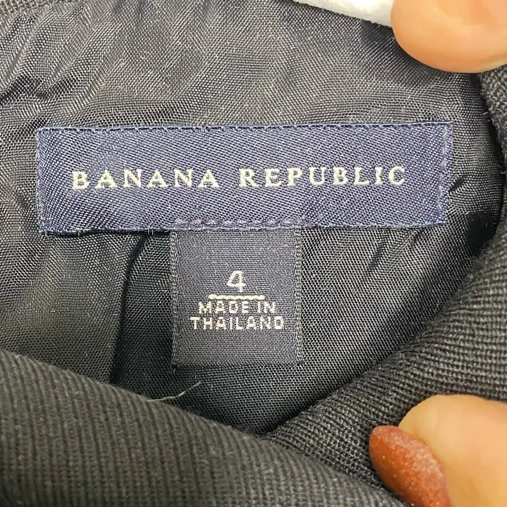 Banana Republic Black Sleeveless Career Dress Size 4